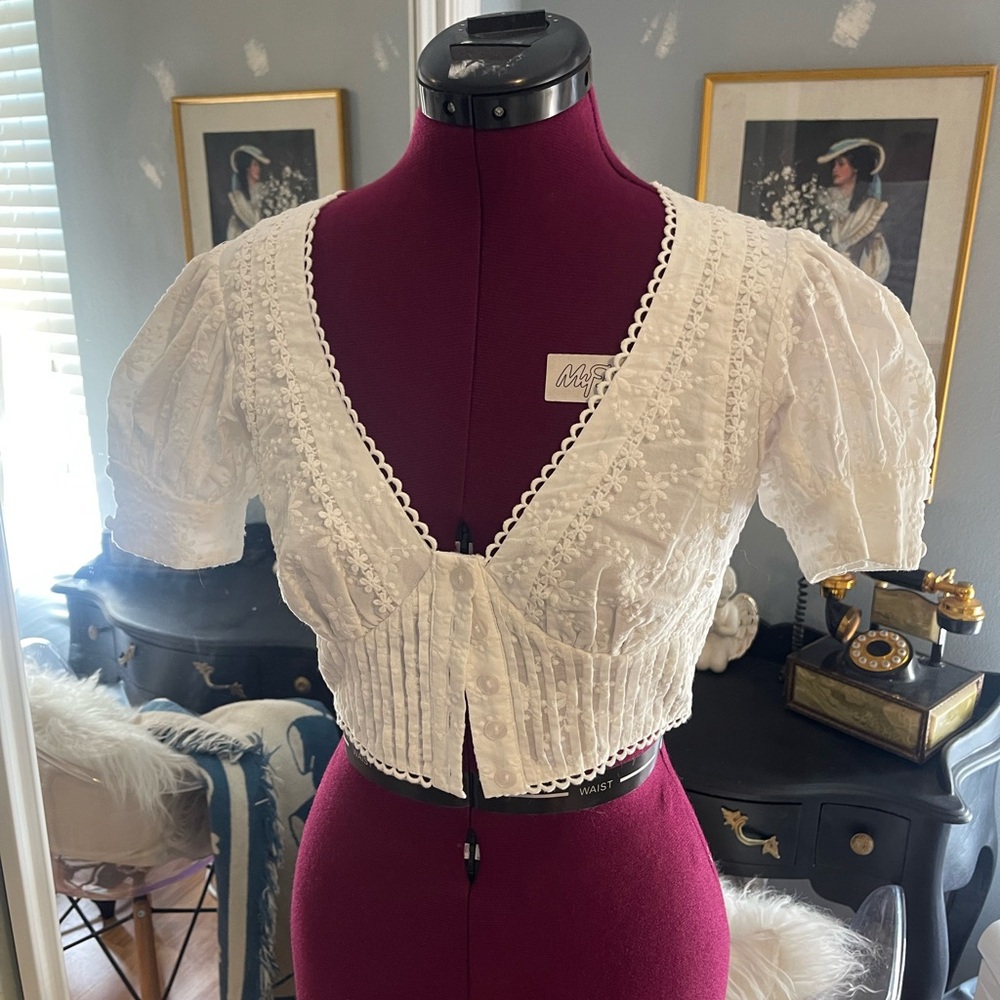 Sugar Thrillz White Lace Blouse